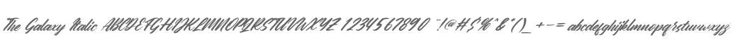 The Galaxy Italic