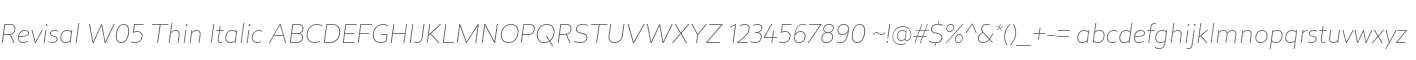 Revisal-ThinItalic