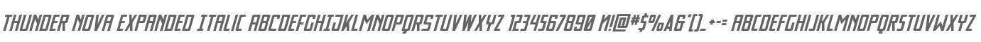Thunder Nova Expanded Italic