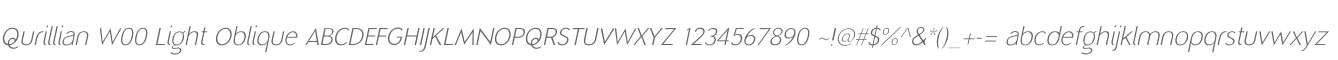 Qurillian W00 Light Oblique