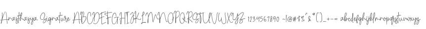 Anasthasya Signature