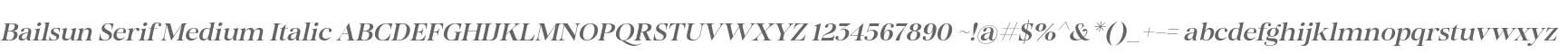 Bailsun Serif Med