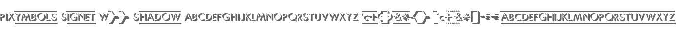 PIXymbols Signet W00 Shadow