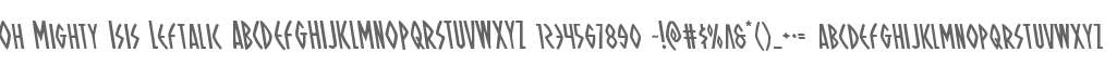 Oh Mighty Isis Leftalic