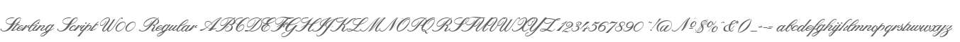 Sterling Script W00 Regular