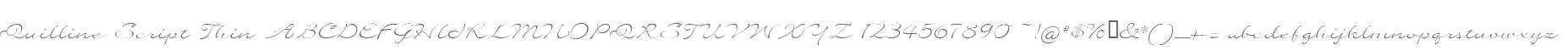 Quilline Script Thin