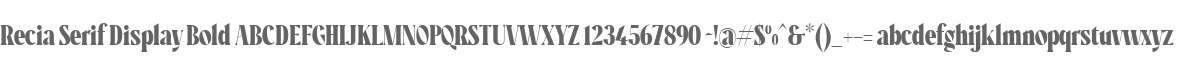 Recia Serif Display