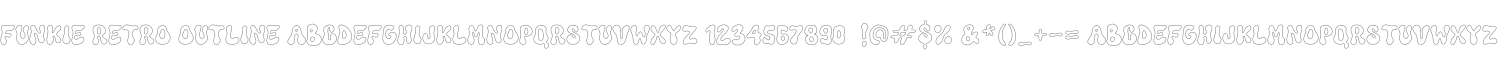 Funkie Retro Outline