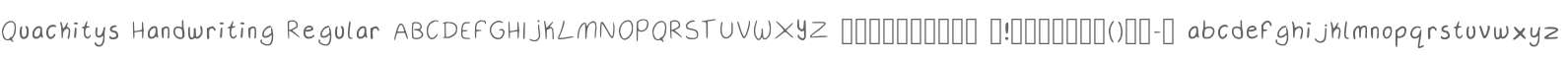 Quackitys Handwriting Regular