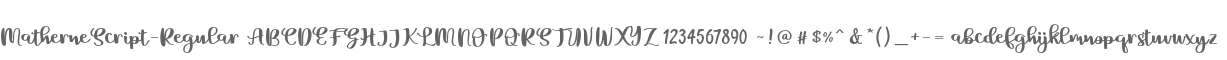 Matherne Script
