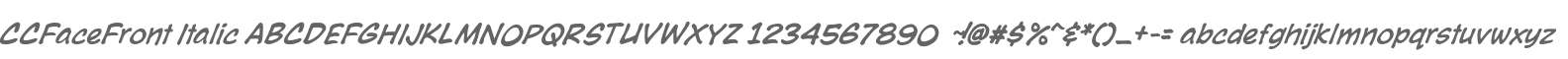 CCFaceFront Italic