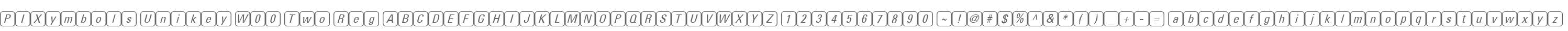 PIXymbols Unikey W00 Two Reg