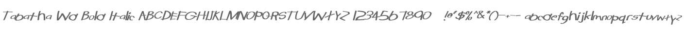 Tabatha Wd Bold Italic