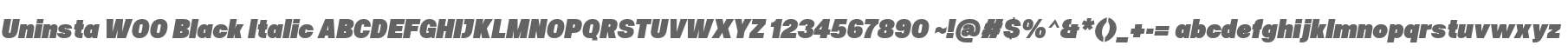 Uninsta W00 Black Italic