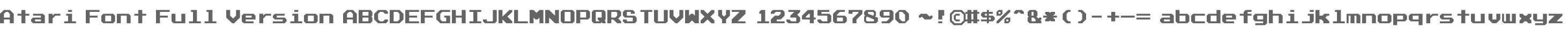 Atari Font Full Version