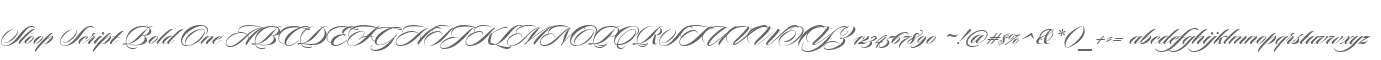Sloop Script Bold One