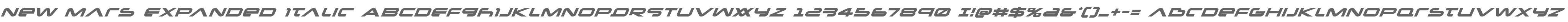 New Mars Expanded Italic