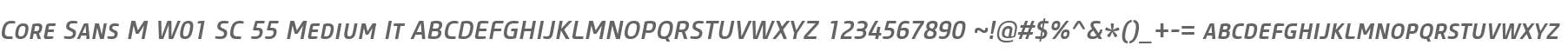 Core Sans M W01 SC 55 Medium It