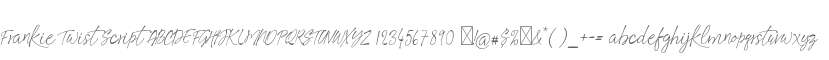 Frankie Twist Script