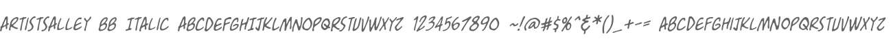 ArtistsAlley BB Italic