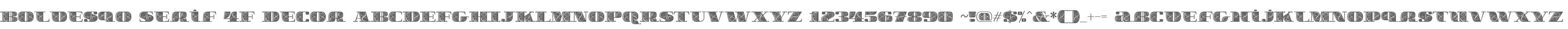 Boldesqo Serif 4F Decor