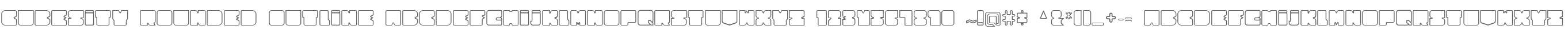 Cubesity Rounded Outline