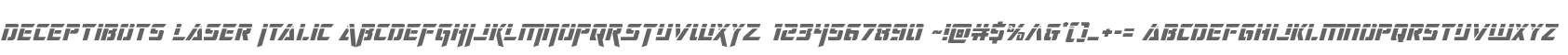 Deceptibots Laser Italic