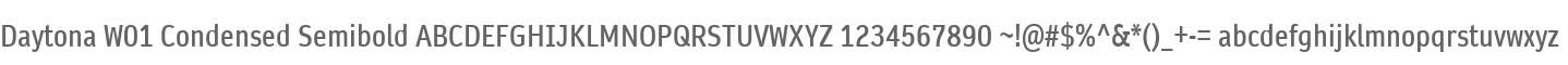 Daytona W01 Condensed Semibold