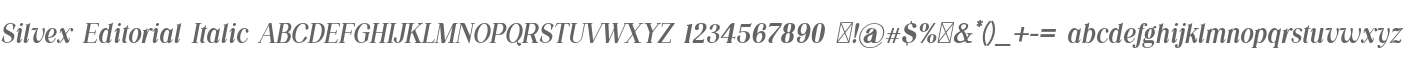 Silvex Editorial