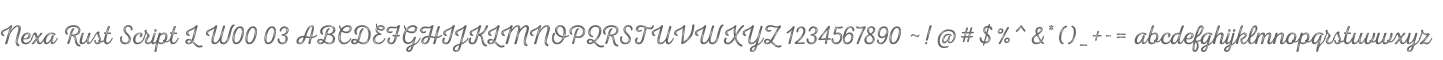 Nexa Rust Script L W00 03