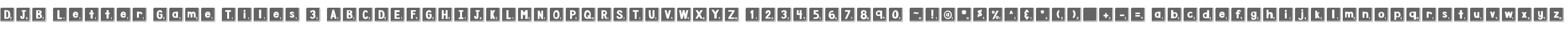 DJB Letter Game Tiles 3