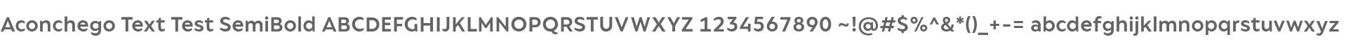 Aconchego Text Test SemiBold