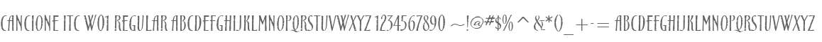 Cancione ITC W01 Regular