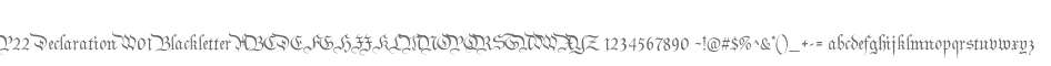 P22 Declaration W01 Blackletter