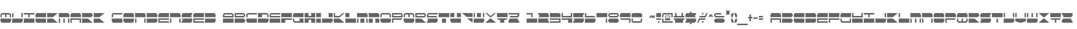 Quickmark Condensed