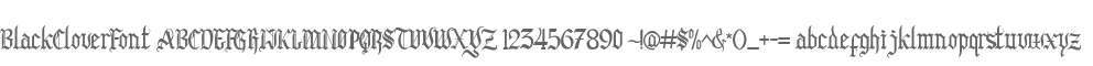 BlackCloverFont