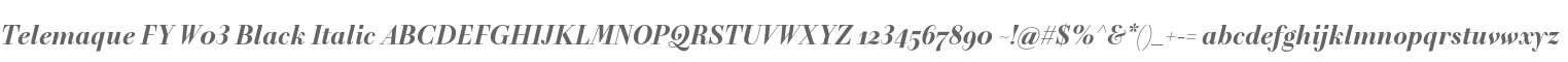 Telemaque FY W03 Black Italic