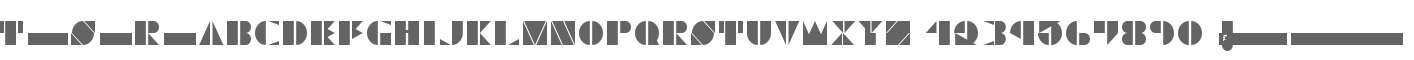 Trifolium Stencil Regular