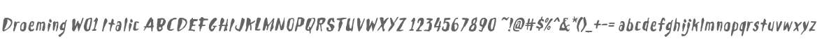 Droeming W01 Italic
