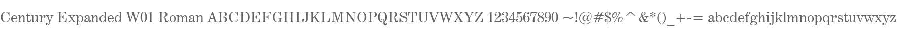 Century Expanded W01 Roman