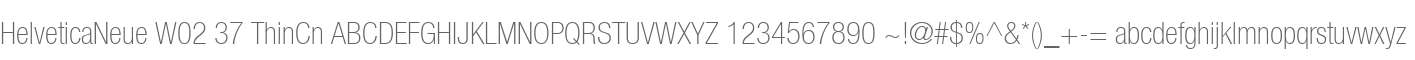 HelveticaNeue W02 37 ThinCn