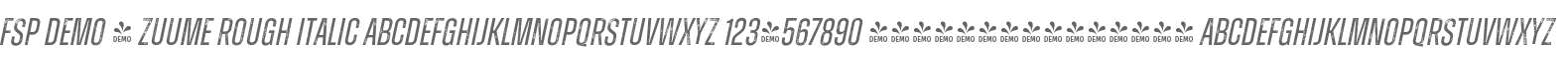 FSP DEMO - Zuume Rough