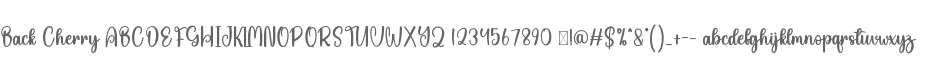 Back Cherry