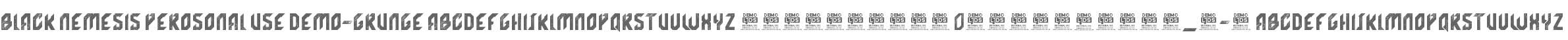 Black Nemesis Perosonal USE DEMO-Grunge