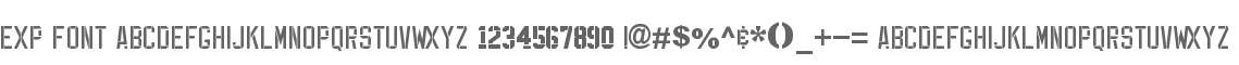 EXP FONT