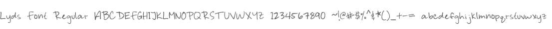 Lyds Font Regular