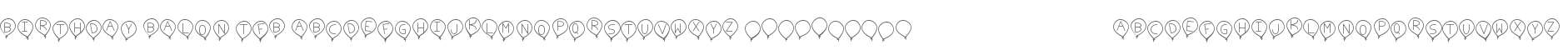birthday balon tfb