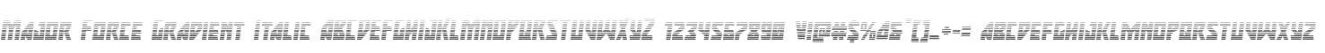 Major Force Gradient Italic