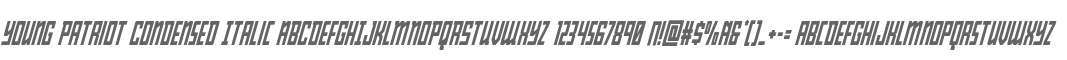 Young Patriot Condensed Italic