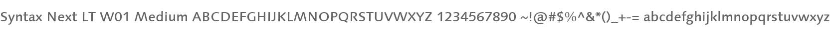 Syntax Next LT W01 Medium